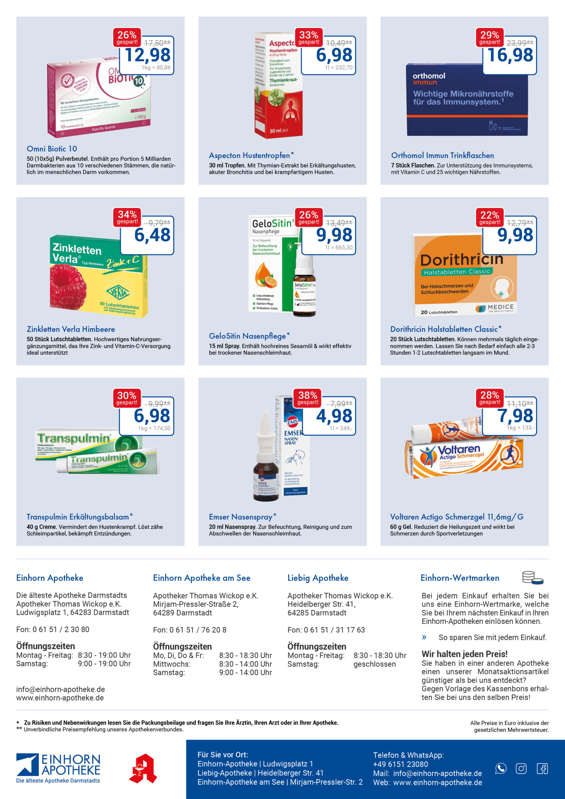 einhorn angebotsflyer januar 2026 4