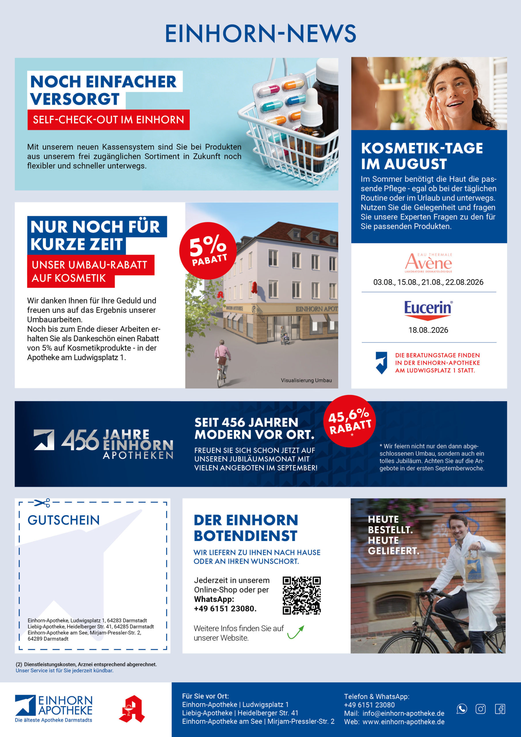 einhorn apotheke angebotsflyer august web2