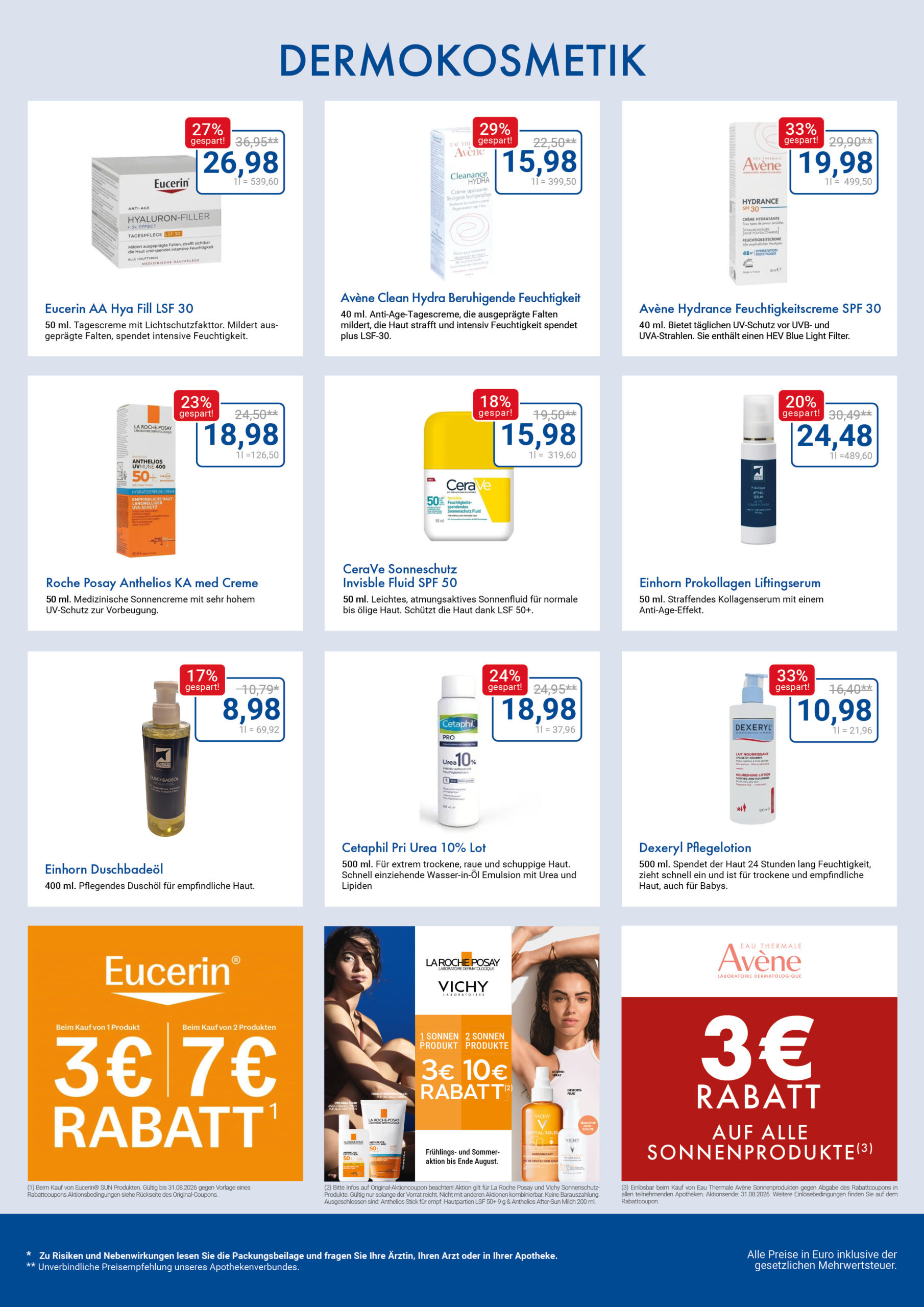 einhorn apotheke angebotsflyer august web3