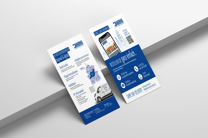 einhorn apotheke botendienst flyer mockup
