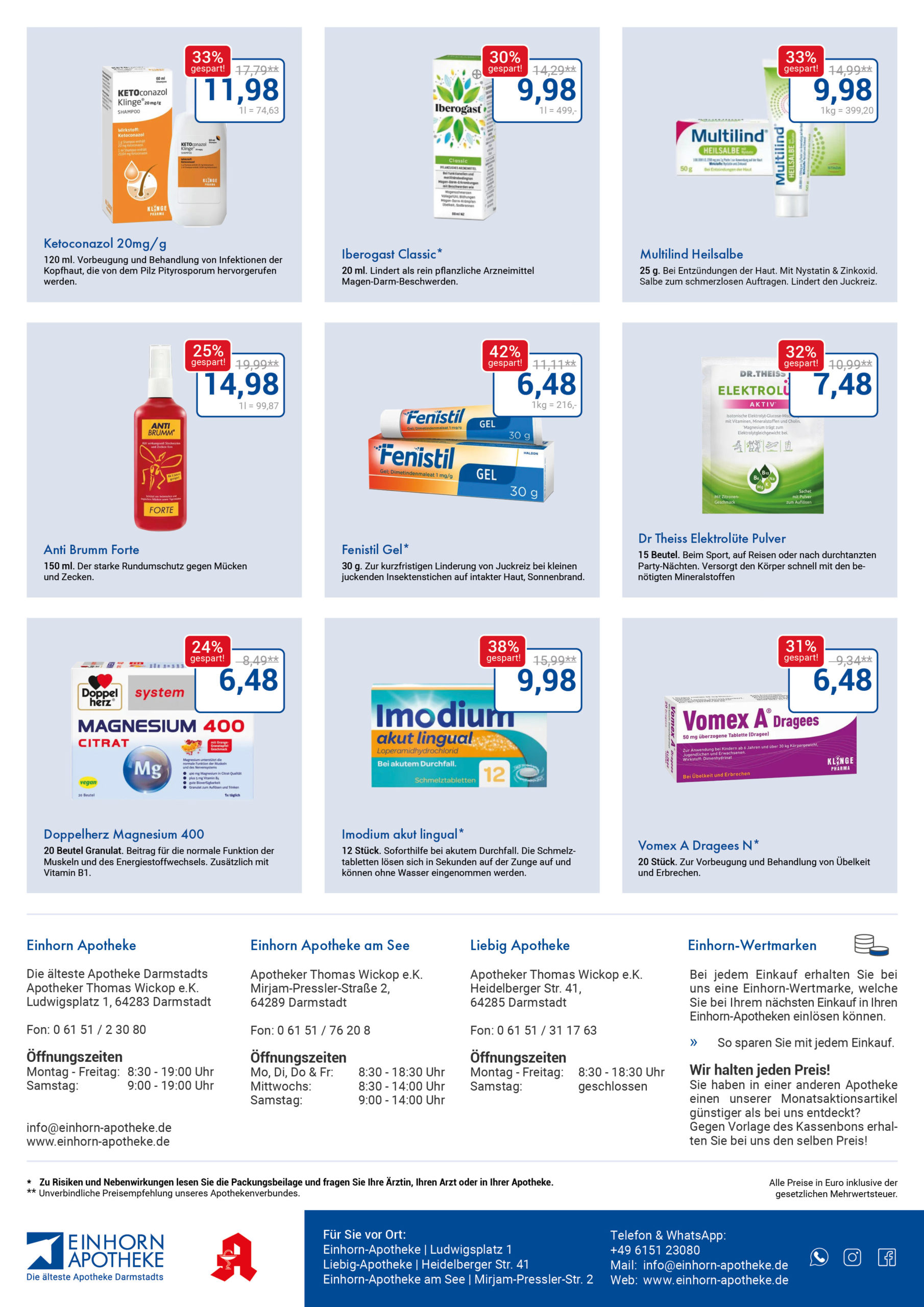 einhorn apotheken angebotsflyer juli 2026 4