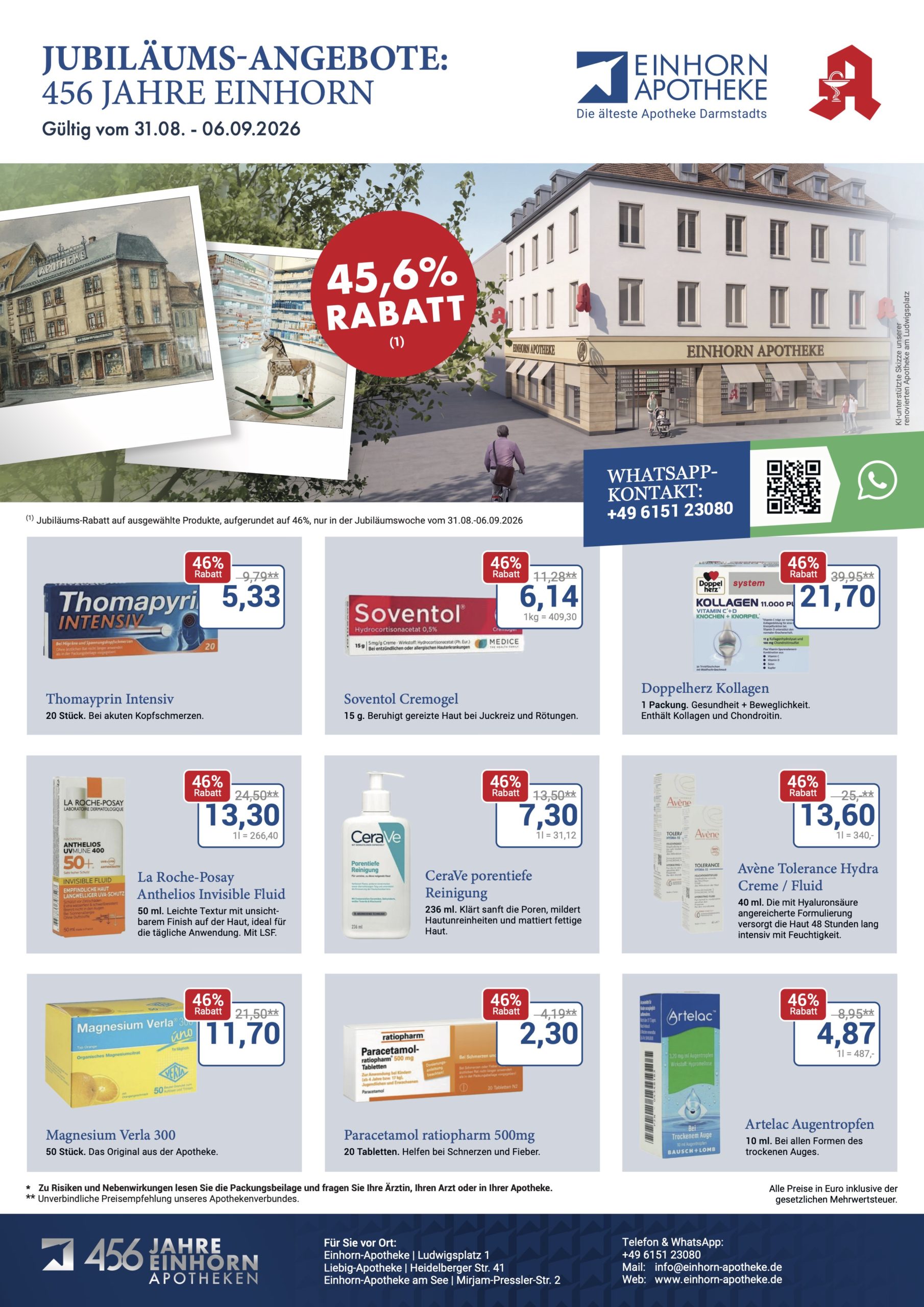 einhorn jubilaeums angebotsflyer web