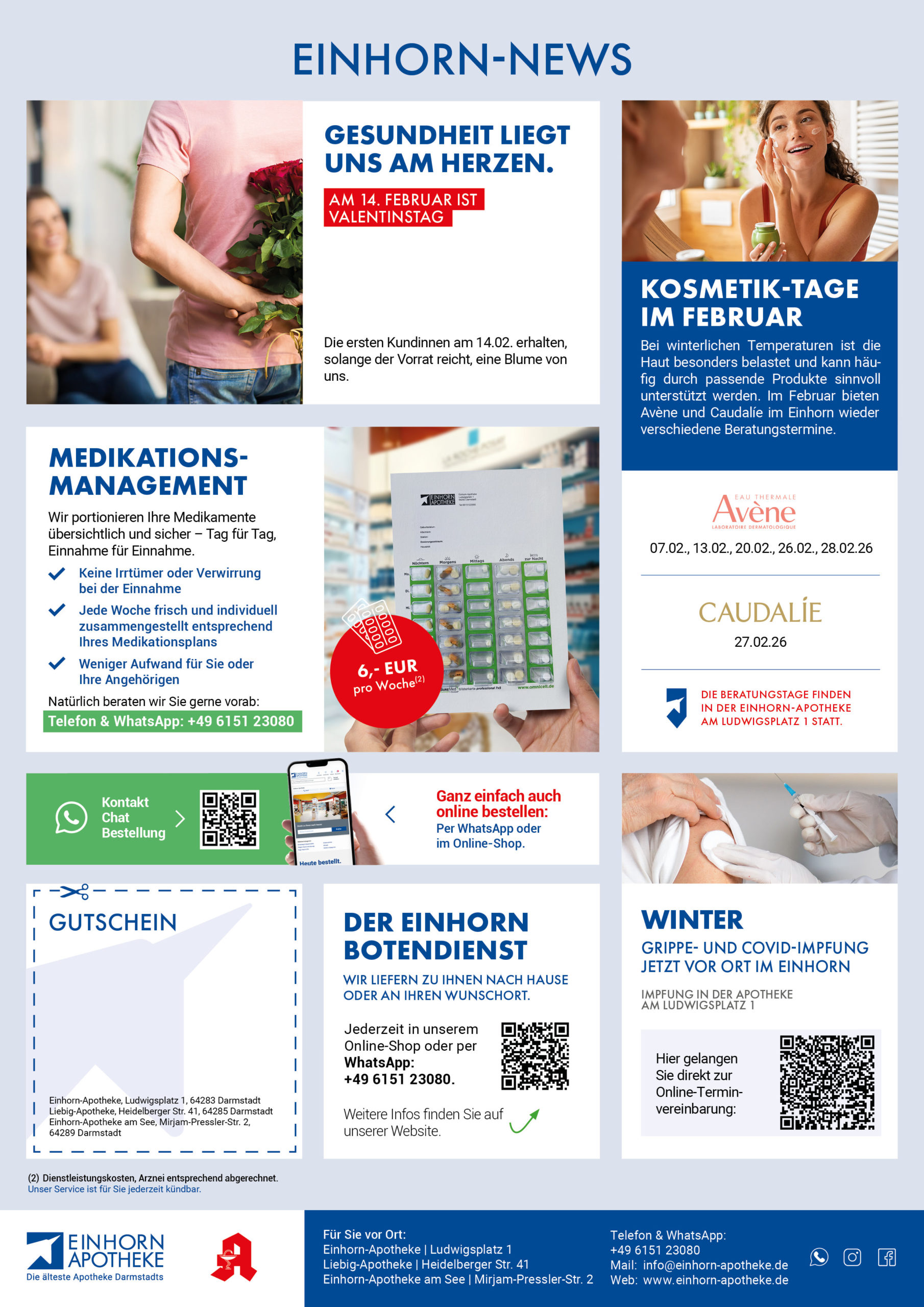 einhornapotheke angebotsflyer februar2026 2