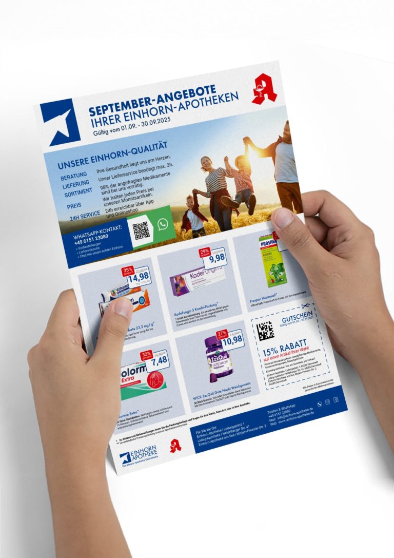 september25 einhorn apotheken mockupflyer