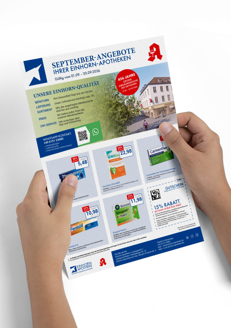 september26 einhorn apotheken mockupflyer